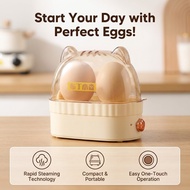 Mini Egg Steamer 2 Egg Electric Cooker Auto Shut Off Breakfast Maker