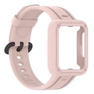 สายรัดแบบบูรณาการ + เคสสำหรับ Redmi Watch 1 2 Lite/redmi Horloge 2 Smartwatch สายรัดซิลิโคนสำหรับ Xiaomi Mi Watch Lite เปลี่ยนสาย