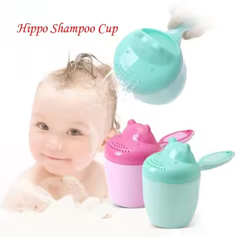 Baby Shampoo Rinse Cup Kids Bath Waterfall Rinser Children Bathing Baby Shower Spoons Child Washing 