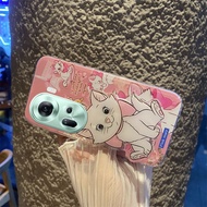 Phone Case for OPPO Reno11 Reno10 Pro+ Pro Reno 11 10 11Pro A79 A78 A58 A38 A18 Reno11Pro 5G 4G TPU Softcase Lovely Cute Cartoon Pink Bow Cat Handphone Casing for Girls Back Cover