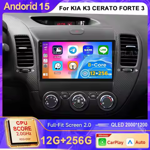 FOR TE 3 YD Tuner 2013 2014 2015 2016 2017 Android15 Carplay Auto For KIA K3 CERATOvideo PlayerMulti