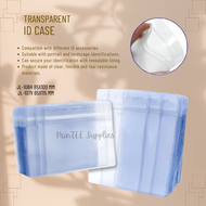 PrinTEE - (10-50pcs) Transparent Plastic ID Holder with Zip Lock Vertical & Horizontal ID Case ID Pr