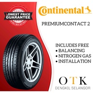 195/50R16 205/50R17 CONTINENTAL PREMIUMCONTACT 2 16 17 INCH TYRE (FREE INSTALLATION &amp; DELIVERY)