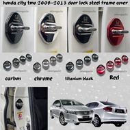 honda city tmo 2008-2013 car door lock frame cover accessories stainless steel skhongauto