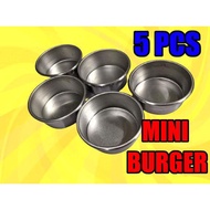 7cm Mini Burger Bun Mould /Burger Bun Pan set 5 pcs