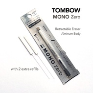 Tombow Mono Zero Retractable Click Eraser + Refill ปากกายางลบ อลูมิเนียมชนิดแท่ง ยางลบ ยางลบดินสอ El