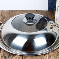 Stainless Steel Wok Cover / Pan Cover / Glass Wok Cover / Lid / Kuali cover/~26cm/28Cm/32Cm/34Cm/36C