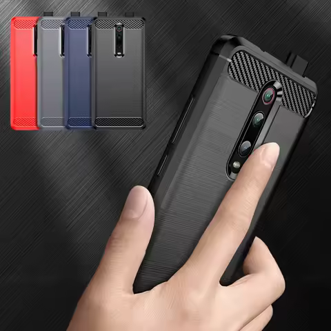 For Xiaomi 9T Case Cover Xiaomi Mi 9T Pro Capas New Phone Bumper Back Coque Shockproof Carbon Fiber 