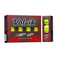 ลูกกอล์ฟเกาหลีใต้ VOLVIK ลูกกอล์ฟ 2 ชั้น Power Soft ลูกกอล์ฟ 2 ชั้นสีลูกกอล์ฟ 12 ชิ้น รูปแบบใหม่ Tit