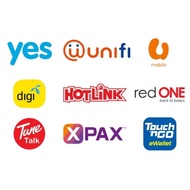 Pin Topup Reload Maxis/Celcom/Digi/Umobile/Tng