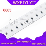 100pcs 0603 SMD 1/8W chip resistor resistors 0 ohm ~ 10M 0R 1K 4.7K 4K7 10K 100K 1 10 100 220 330 oh