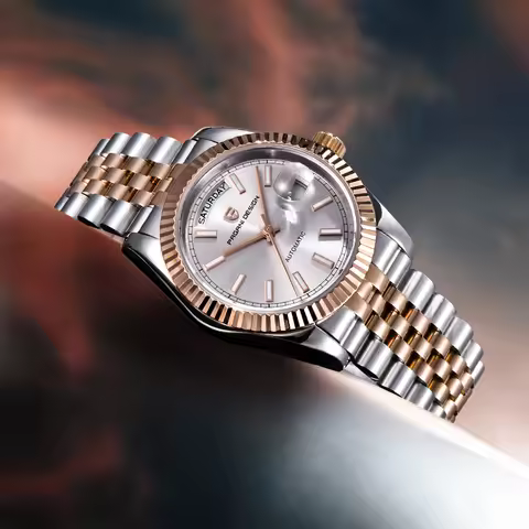 2026 New PAGANI DESIGN Enamel Dial DD36 Luxury Silver Gold Automatic Watch For Men AR Sapphire Cryst