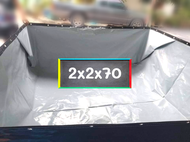 บ่อผ้าใบเลี้ยงปลา ปู กุ้ง หอย  หนา 0.3 mm. ความสูง 70 cm. ขนาด 1x1 ถึง 3x6 m.  แถมฟรีท่อระบายน้ำ