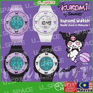 Electronic Watch Kuromi LED Watch Student School Sports Waterproof Electronic Kuromi Watch Children'