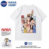 NASA HGBP 100% Cotton Sort Sleeve T-Shirt for Men N Casual Short-sleeved T-shirt Mens New Summer Hal