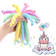Stretchy Tangle Worm Adhd Fidget Toy Unicorn String Centipede Autism Noodle
