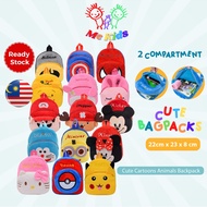 👨‍👩‍👧‍👦MEKIDS👨‍👩‍👧‍👦 Kids & Baby Cartoon Plush Toy Bag Early School Backpack Beg Sekolah Beg Tadika 