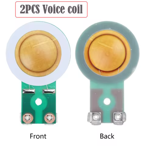 2Pcs 25.5/24.5mm Horn Treble Film Resin Membrane Drive for Head Tweeter Voice Coil for Streaming Mus