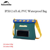 Naturehike IPX8กลางแจ้ง5.6L พีวีซีกระเป๋ากันน้ำเบามากเพียง185/240กรัมกระเป๋าสะพายไหล่ตั้งแคมป์เดินทา