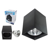 **CLEARANCE** CIELO E27 Square Surface Mounted Downlight Black / White