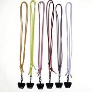 可拆式手機掛繩掛片 | 防摔掛頸電話殼背帶斜背 客製素色編織繩結