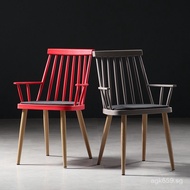 Chair Armrest Internet Celebrity Windsor Chair Nordic Restaurant Meeting Coffee Chair Lazy Milk Tea 