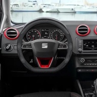 Car Steering Wheel Cover For Seat Leon 5F MK2 MK3 IBIZA Alhambra Arona Ateca Exeo Mii Tarraco Arosa 