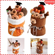 [SzluzhenbcMY] Capybara Plush Flowers Bouquet Adorable Doll Bouquet Handmade Capybara Stuffed Animal