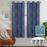 ∋❃Modern Langsir Ring Type Curtain LONG Semi Blackout Ready Stock Door Window Curtain/ pintu Tingka