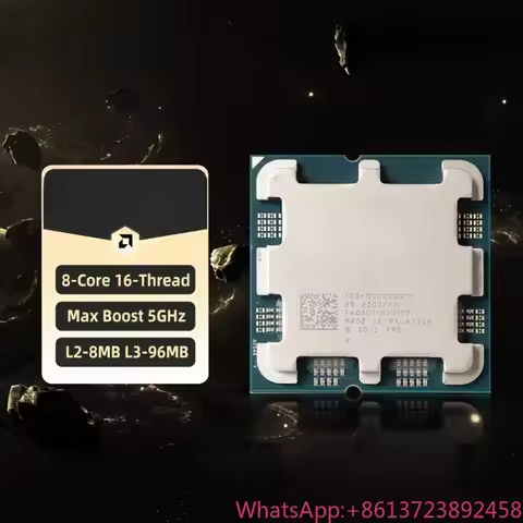 AMD Ryzen 7 7800X3D CPU AMD R7 7800X3D Processor Up To 5GHz 8-Core 16-Thread Socket AM5 Desktop Gami