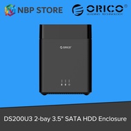 Orico DS200U3 2‐bay 3.5" SATA HDD Enclosure