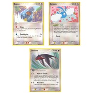 English Pokemon Card Bagon - 52/107 /Swablu - 79/107 / Swellow - 49/107- Common Ex Deoxys Singles