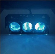 Lampu tembak laser motor 4mata super terang D2 Devil SQL4 lampu depan sorot rendah putih lampu sorot