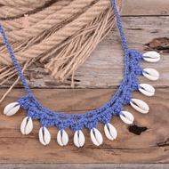 Shell Necklace Female Bohemian All-Match Style Necklace Hand-Woven Shell Necklace
