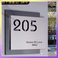Outdoor Stainless Steel Plate House Number Plaque Address for outside  sijicc