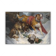 In nghệ thuật Edwin Henry Landseer Chó chăn cừu Alps Poster canvas Trang trí nội thất Nghệ thuật tre