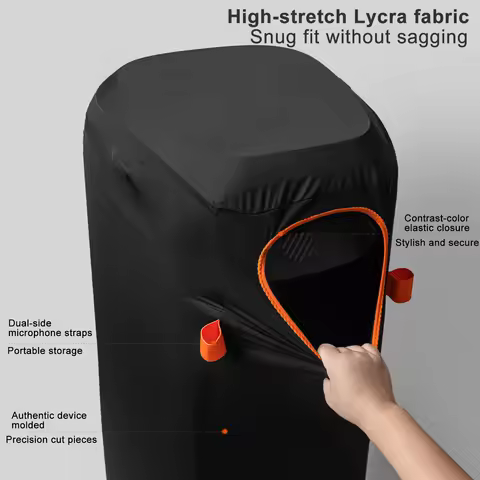 For JBL Partybox 710 & 720 Speaker Protective Dust Cover,Stretchable Soft Case with Drawstring,Audio