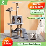 Cat Tower Cat Tree House Cat Condo Bed Scratcher House Hammock Cat Climbing Cat Tree House 猫爬架