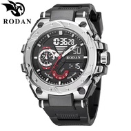 RODAN Sport 8060 Original Jam Tangan Pria Dual Time Rubber Tahan Air