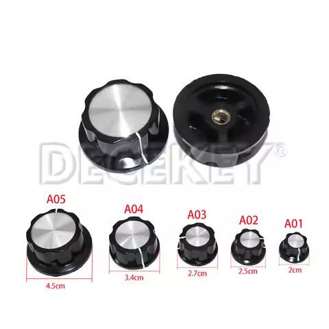2Pcs MF-A01 MF-A02 MF-A03 MF-A04 MF-A05 Potentiometer Knob WH118/WX050 Rotary Switch Electronic 6mm