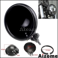 AI Universal Motorcycle 5.75" Headlight Light Bulb Bucket Housing For Harley Dyna Sportster XL FXD C