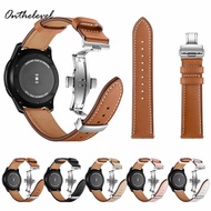Onthelevel Real Cowhide Butterfly Buckle Amazfit Watch Strap Reloj Watch Accessories for Huawei Watch Samsung GearS3