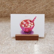 紅白甜湯圓－美食明信片/食物明信片/美食卡片/食物卡片