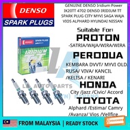 【100% ORIGINAL】DENSO Iridium Power IK20TT Spark Plug For Honda City/ Accord/ Jazz/ Toyota Vios/ Wish