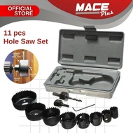 11pcs Hole Saw Set Drill Bit 19mm ~ 64mm Cutter Core Shaft Plastic Wood Alloys & Thin Sheet Metal 6p