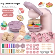 Đồ chơi  DIY đất nặn máy bay làm mì/kem  cho bé phát triển sự sáng tạo-Chất liệu tự nhự nhiên không 