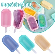 Ice Cream Mold - Ice Cream Mold with Cover - for Making Ice Cream - Homemade Popsicle Tray - DIY Ice Creams Ice-lolly Maker Tools - Food Grade, Silicone, Lovely