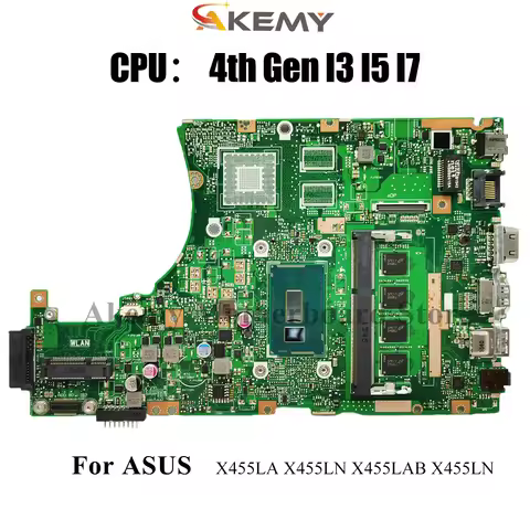 X455LA Laptop Motherboard For ASUS X455LNB W491L W419L K455L X455LAB X455L A455L X455LN DX882L Mainb