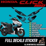 Honda Click 160 Full Decals Sticker Accessories HAYABUSA DESIGN / Click 160 Sticker