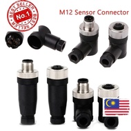 MC# M12 Sensor Connector, Male Female Socket Connector M12 Aviation Plug, Power Adapte Angle M12 Sen